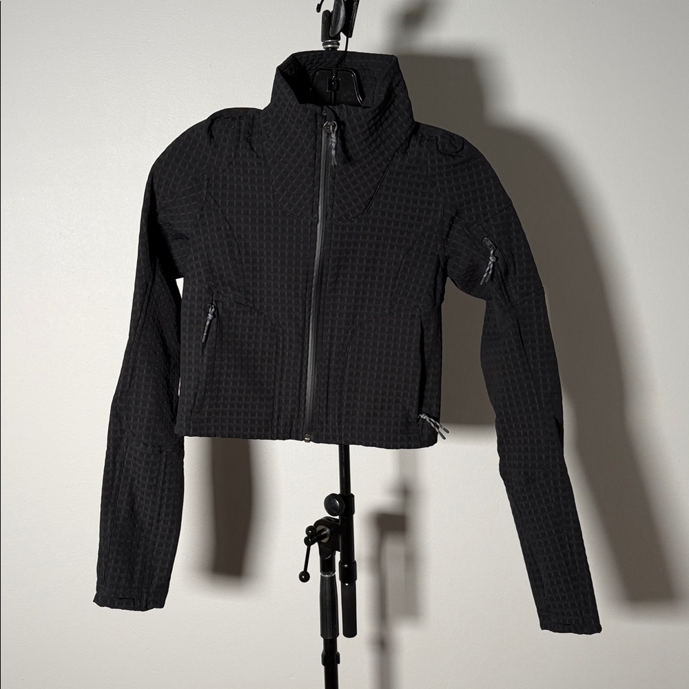 NWOT NEW Lululemon Water-Repellent Fleece Hiking Jacket Black - Picture 6 of 12